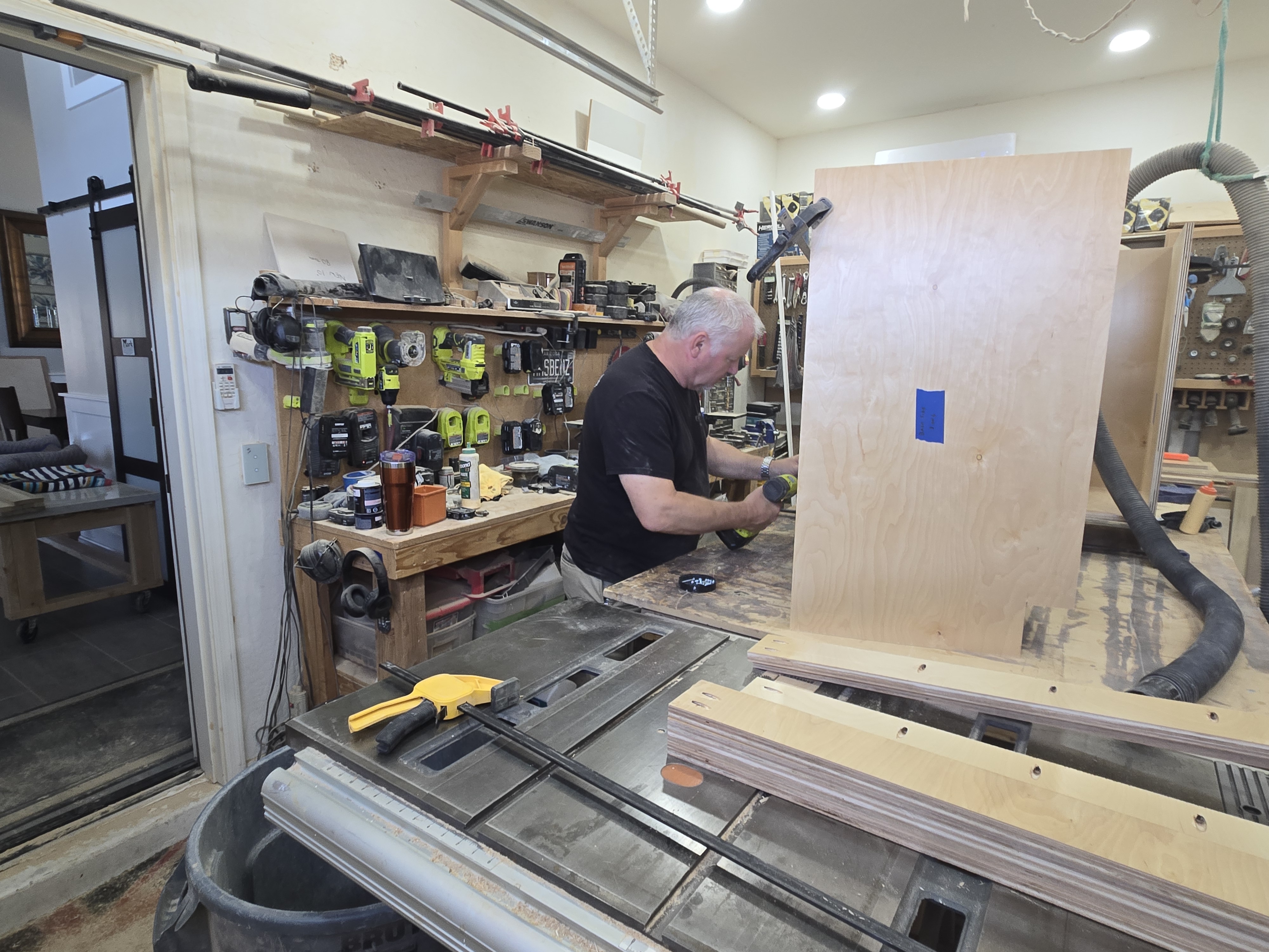 Mark Playdon in his workshop, Florence AZ
